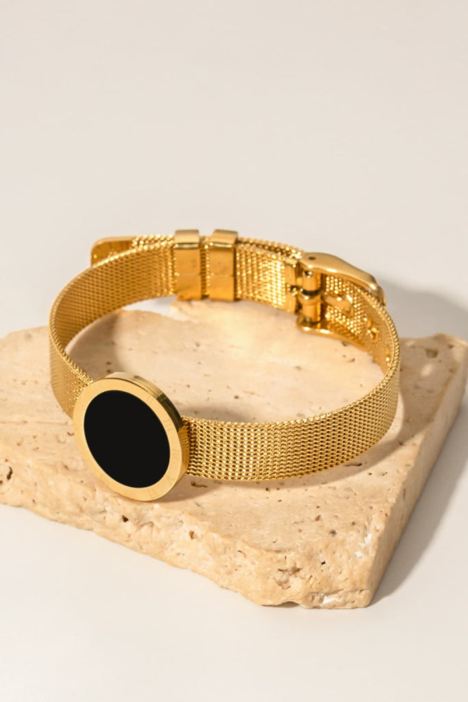 18K Gold-Plated Copper Wide Bracelet - Scarlet Avenue