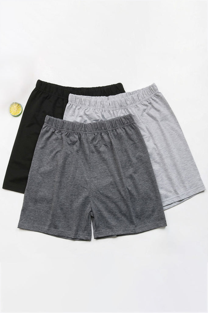 3-Pack Elastic Waist Shorts - Scarlet Avenue