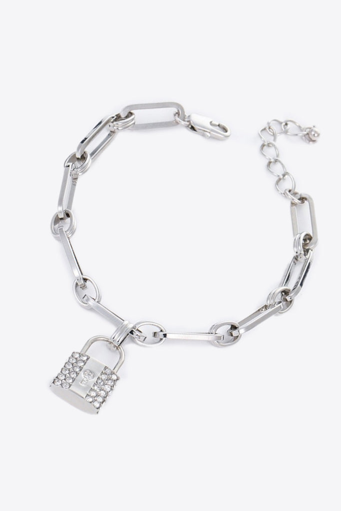 5-Piece Wholesale Lock Charm Chain Bracelet - Scarlet Avenue