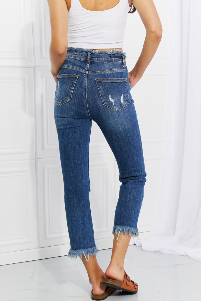 Undone Chic Straight Leg Jeans - Scarlet Avenue