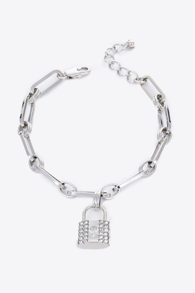 5-Piece Wholesale Lock Charm Chain Bracelet - Scarlet Avenue