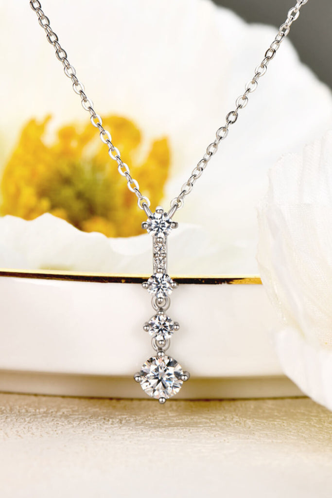 Keep You There Multi-Moissanite Pendant Necklace - Scarlet Avenue