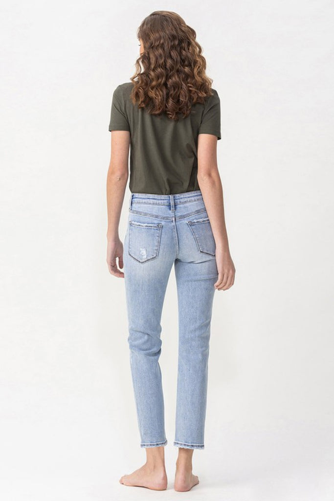 Lovervet Full Size Andrea Midrise Crop Straight Jeans - Scarlet Avenue