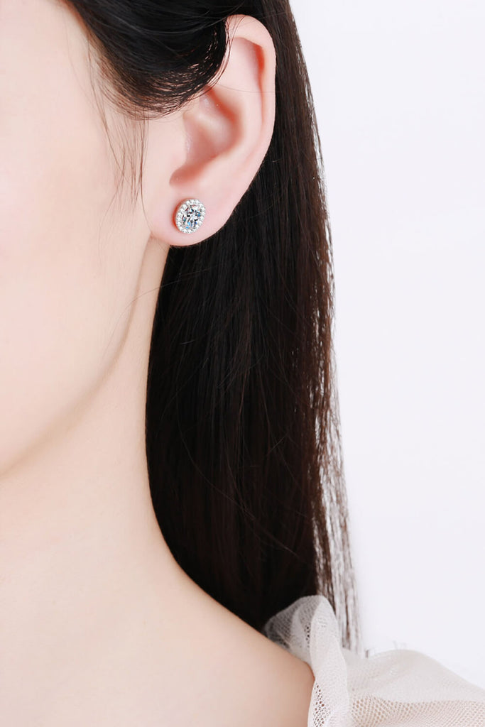 Future Style Moissanite Stud Earrings - Scarlet Avenue