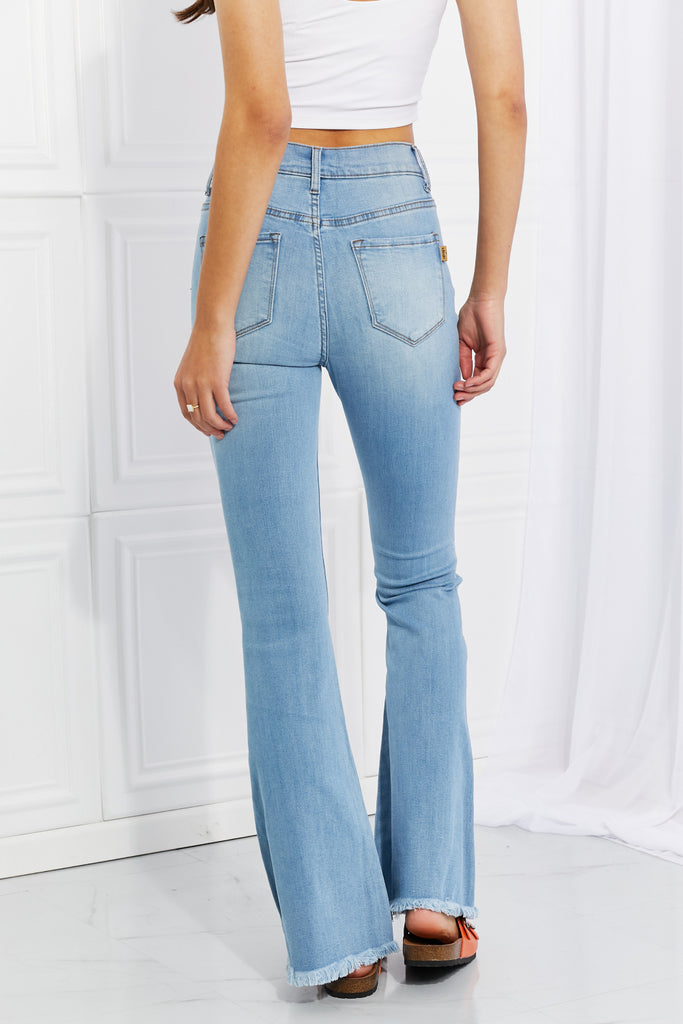 Jess Button Flare Jeans - Scarlet Avenue