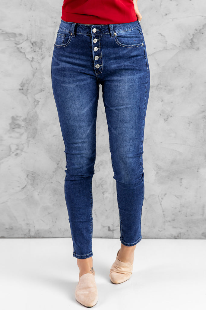 What You Want Button Fly Pocket Jeans - Scarlet Avenue