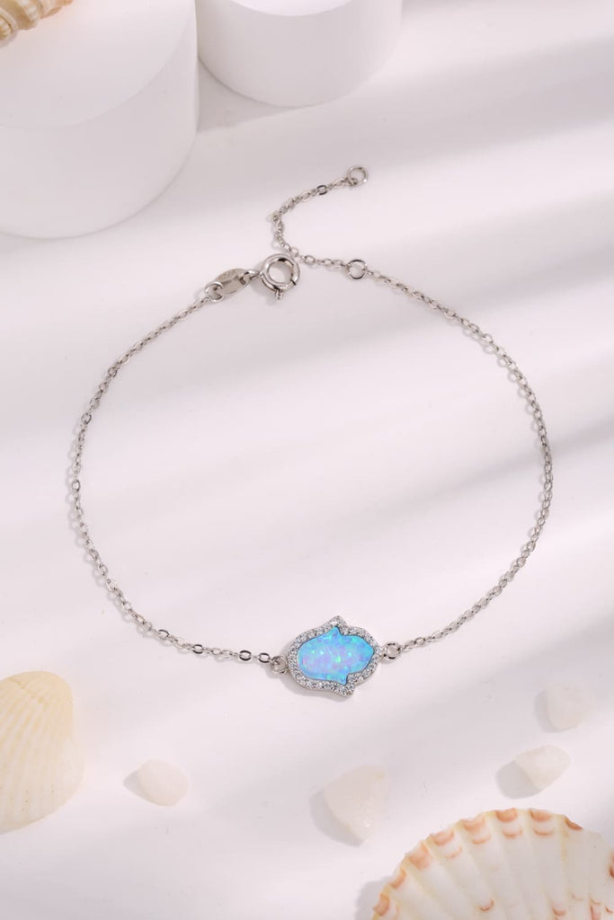 Opal 925 Sterling Silver Bracelet - Scarlet Avenue