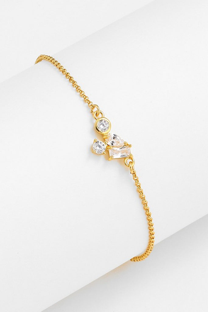 18K Gold Plated Zircon Bracelet - Scarlet Avenue