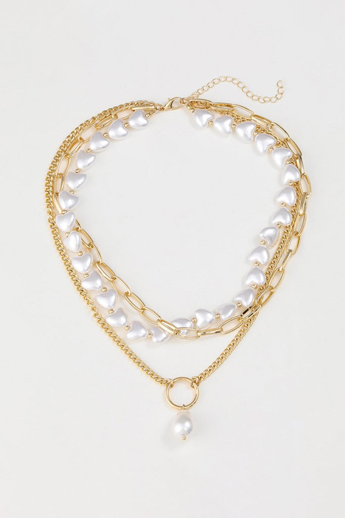 Three-Layered Pearl Necklace - Scarlet Avenue