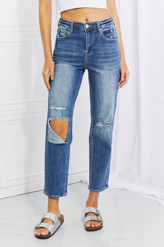 Emily High Rise Relaxed Jeans - Scarlet Avenue