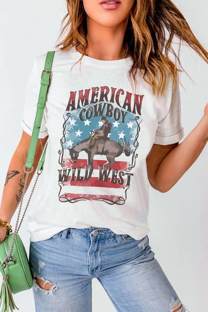 AMERICAN COWBOY WILD WEST Tee Shirt - Scarlet Avenue