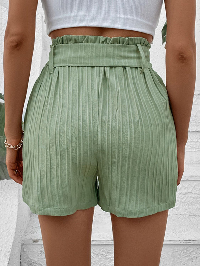 Belted Shorts with Pockets - Scarlet Avenue