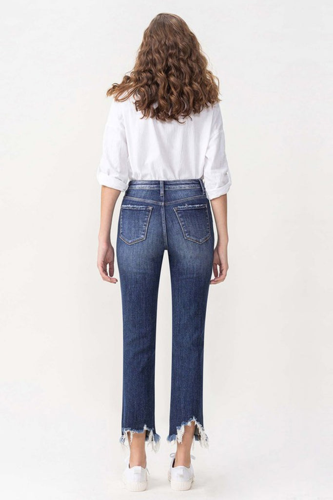 Lovervet Jackie Full Size High Rise Crop Straight Leg Jeans - Scarlet Avenue