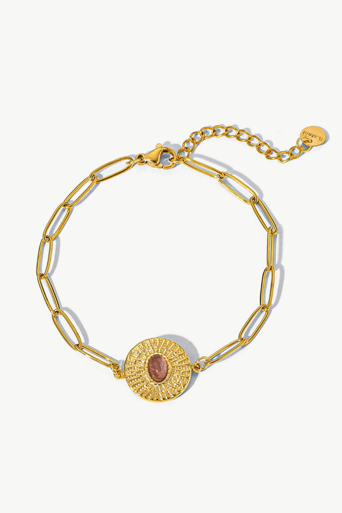 18K Gold Plated Paperclip Chain Bracelet - Scarlet Avenue