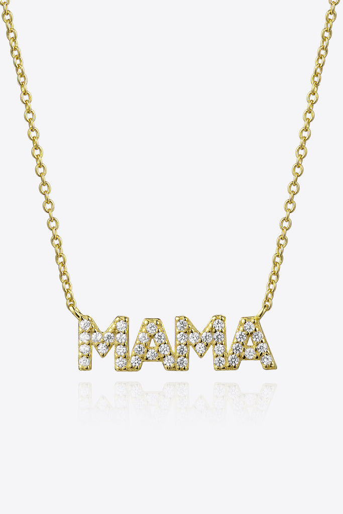 MAMA Zircon 925 Sterling Silver Necklace - Scarlet Avenue