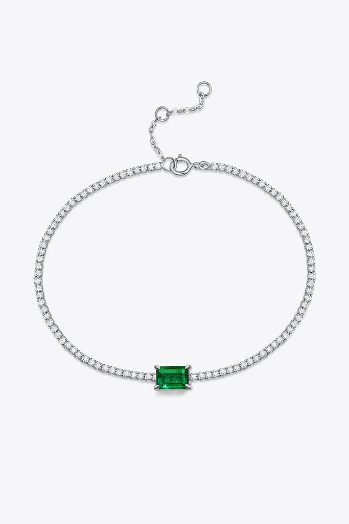 1 Carat Lab-Grown Emerald Bracelet - Scarlet Avenue