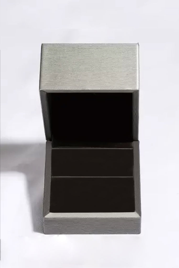 3 Carat Moissanite Platinum-Plated Side Stone Ring - Scarlet Avenue