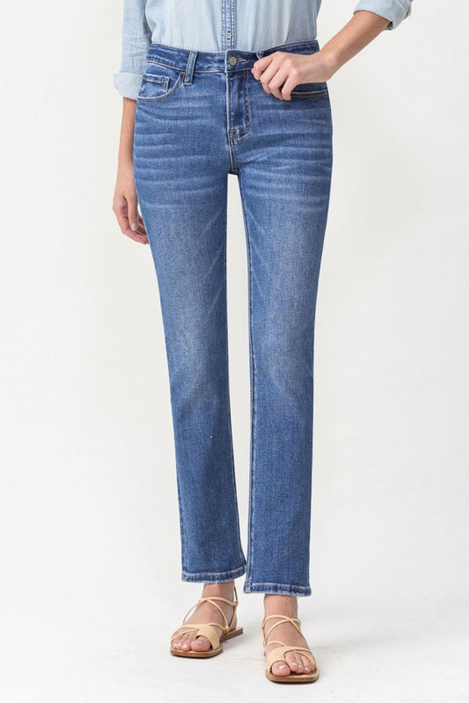 Lovervet Full Size Maggie Midrise Slim Ankle Straight Jeans - Scarlet Avenue