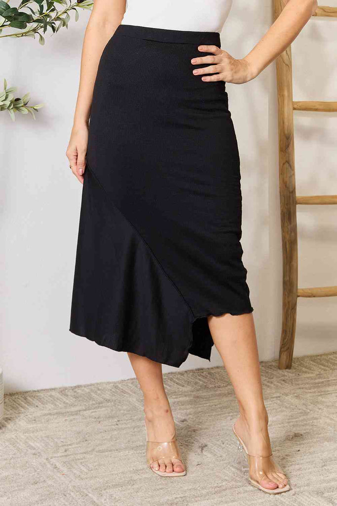 Culture Code Full Size High Waist Midi Skirt - Scarlet Avenue